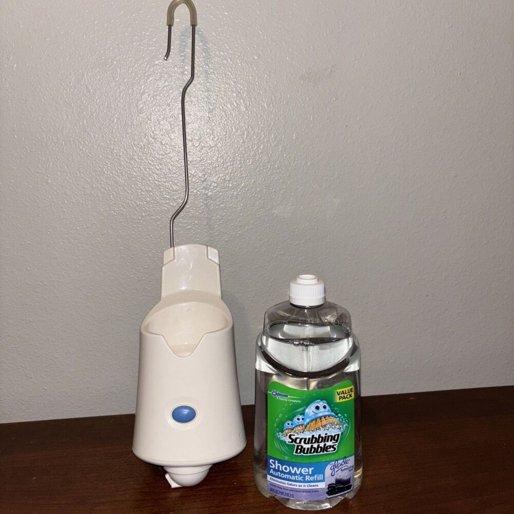 Scrubbing Bubbles Automatic Shower Cleaner Sprayer with 1 Bottle Refill Solution